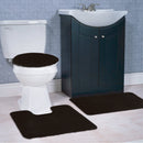 9 of 9:Imperial 3-Piece Plush Non-Slip Bath Rug Set 