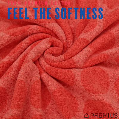 30 of 42:PREMIUS 2 Pack Circles 100% Cotton Yarn Dyed Bath Sheet Towel, 32x64 Inches 