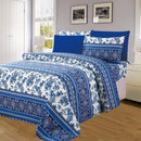 1 of 4:PREMIUS Mykonos Wrinkle-Free Microfiber Sheet Set, Blue 