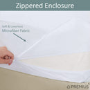 22 of 24:Microfiber Hypoallergenic Waterproof Mattress Cover Protector Encasement, 16 Inches Deep 