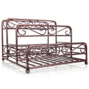3 of 5:Home Basics Scroll Collection Steel Salt And Pepper Napkin Caddy, Bronze 