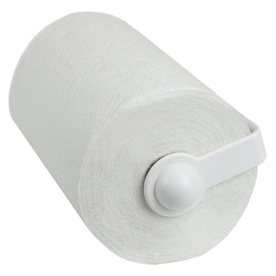 1 of 5:Home Basics - Toallero de papel de plástico para montaje en pared, color blanco 