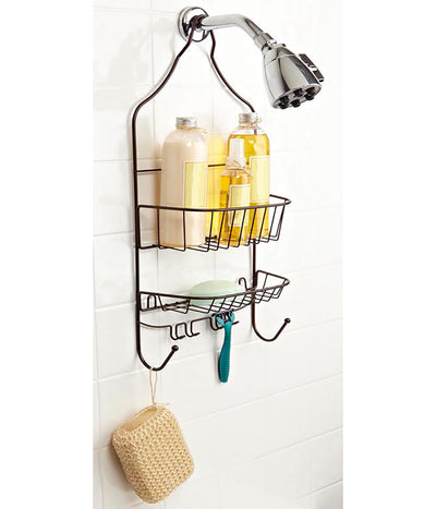 3 of 3:Bath Bliss Contoured Head Design Shower Caddy in Bronze 