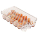 1 of 4:Premius - Contenedor apilable para 18 huevos con tapa, transparente, 12.75 x 6.4 x 3.25 pulgadas 