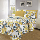 1 of 4:Premium Neutral 4 & 6 Piece Wrinkle-Free Sheet Set, Golden Leaf 