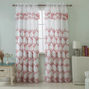 3 of 6:Rochelle Embroidered Rod Pocket Panel With Attached Valance, 54x90 Inches 
