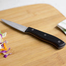 5 of 5:Home Basics 3.5 Stainless Steel Paring Knife with Contoured Bakelite Handle, Black 