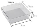 9 of 10:Home Basics 6 x 6 x 2 Plastic Drawer Organizer with Rubber Liner 