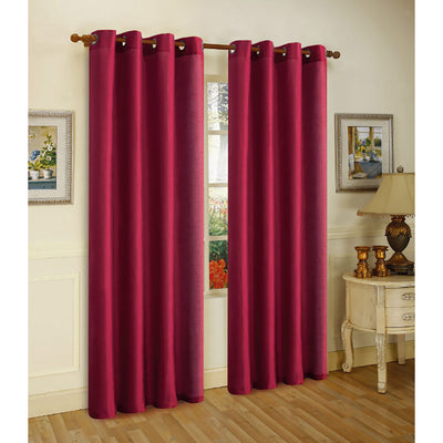 5 of 17:Panneau de fenêtre à œillets en fausse soie Melanie de qualité supérieure, 55 x 108 pouces 