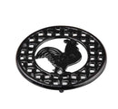 1 of 3:Home Basics Cast Iron Rooster Trivet 