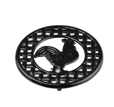 1 of 3:Home Basics Cast Iron Rooster Trivet 