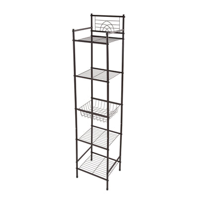1 of 2:Bath Bliss 5 Tier Storage Shelf in Oil Rubbed Bronze 