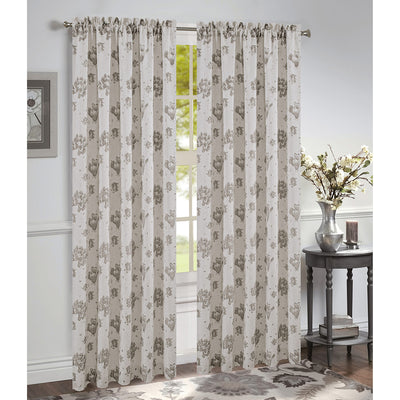 16 of 29:Felicia Jacquard Rod Pocket Window Panel and Valance Treatments, All Sold Separately 