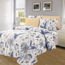 1 of 4:Essentials Bright 4 & 6 Piece Printed Wrinkle-Free Sheet Set, Stencil Flower 