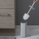 3 of 3:Bath Bliss - Juego de escobilla de baño acrílica contemporánea en color gris 