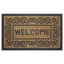 3 of 3:Paillasson Scrolls Design Welcome Coco, beige-noir, 18 x 30 