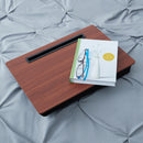 4 of 4:Home Basics Lap Desk with Cushioned Back, Cherry 