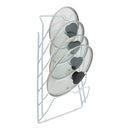 2 of 4:Neu Home 6 Section Cabinet Door Lid Rack in White 