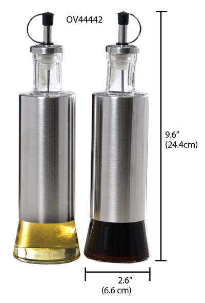 3 of 3:Home Basics Essence Collection Juego de aceite y vinagre de 2 piezas 