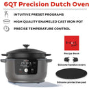 2 of 10:Instant Pot 6-Quart Precision Dutch Oven, 5-in-1 Functionality, Black, 11.4x10x11.2 Inches 
