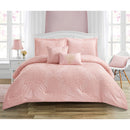 4 of 6:Berlin Palace 5 Piece Damask Design Comforter Set 