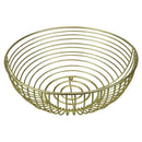 2 of 4:Home Basics Halo Large Capacity Steel Fruit Bowl, Gold 