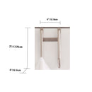 3 of 3:Crochet double de porte robuste en nickel satiné brossé antirouille Home Basics 