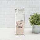 5 of 5:Bocal en verre Home Basics Ludlow de 2,00 m³ avec fermoir en métal, transparent 