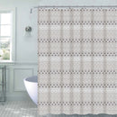 1 of 1:Erma 13-Piece Hexagon Canvas Shower Curtain, 70x72 Inches 