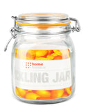 1 of 3:Home Basics 34 oz. Glass Pickling Jar with Wire Bail Lid and Rubber Seal Gasket 