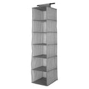 2 of 4:Organiseur de placard Simplify à 6 étagères en gris chiné 