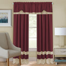 2 of 4:Darcy Rod Pocket Window Curtain Panel - 52x63 - Marsala/Tan 