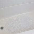 4 of 5:Home Basics Diamond Plastic Bath Mat, Clear 