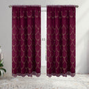 3 of 5:Lana Floral Embroidery Window Panel with Attached Valance and Backing, 55x84 Inches 
