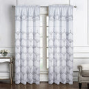 4 of 6:Rochelle Embroidered Rod Pocket Panel With Attached Valance, 54x90 Inches 