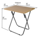 9 of 10:Table pliante multifonction Home Basics Jumbo, naturelle 
