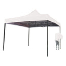 1 of 1:Just Relax Folding Gazebo Canopy Tent, White, 10x10 Feet 