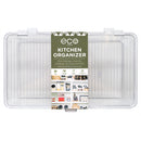 1 of 1:PREMIUS Rectangular Kitchen Organizer Box With Hinged Lid, Clear, 10.75x6.5x3.7 Inches 