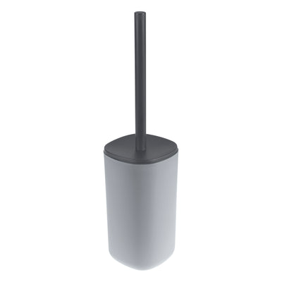 1 of 4:Brosse WC et support Bath Bliss bicolores gris 