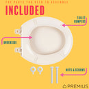 12 of 14:PREMIUS Beveled Plastic Toilet Seat, Standard Round, 17 Inches 
