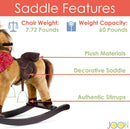 4 of 7:JOON Cowboy Rocking Horse Pony, Bronceado 