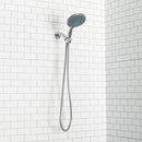 3 of 4:Home Basics Chrome Jumbo Shower Head Massager, 5 Function 