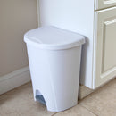 1 of 1:Sterilite - Papelera StepOn de 6,6 galones/25 litros, color blanco 