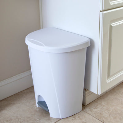 1 of 1:Sterilite - Papelera StepOn de 6,6 galones/25 litros, color blanco 