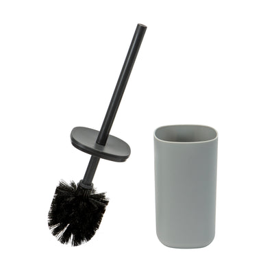 2 of 4:Brosse WC et support Bath Bliss bicolores gris 