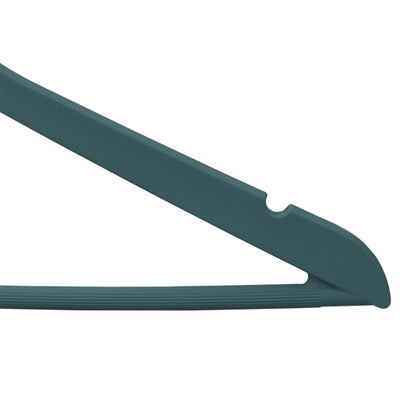 2 of 3:Home Basics  Non-Slip Space-Saving Rubberized Plastic Hangers, Slate 
