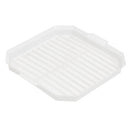 2 of 4:Home Basics Plastic Microwave Cooking Tray, White 