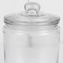 2 of 5:Home Basics Renaissance Collection Medium Glass Jar with Easy Grab Knob Handles, Clear 