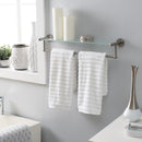 4 of 4:Neu Home Glass Shelf and Towel Bar in Satin Nickel 