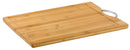 1 of 6:Planche à découper en bambou Home Basics 12 x 16 avec rainure pour jus et poignée en acier inoxydable 